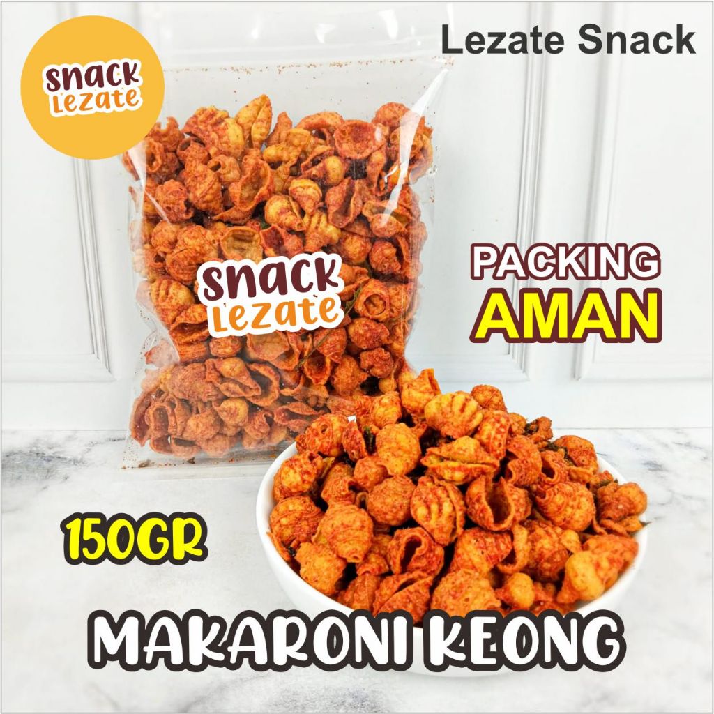 

Makaroni Bantet Kerang Daun Jeruk Murah 150GR Murah Renyah Enak / Macaroni Pedas Daun Jeruk Kiloan / Makaroni Bantat / Makaroni Bantet Pedas / Macaroni Bantet Lezate Snack