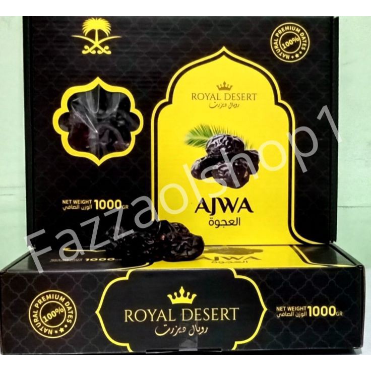 

LYKF6765 MEGA SALE 1Kg Kurma Ajwa Madinah ROYAL DESERT