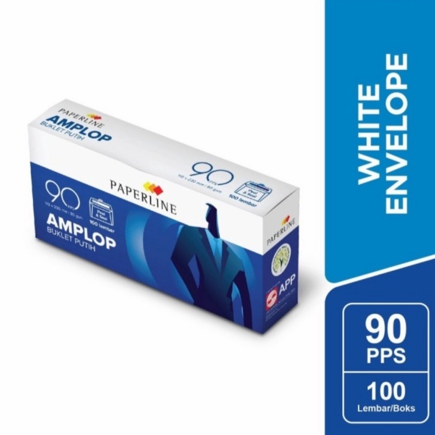 

Kemasan Baru Amplop Putih PAPERLINE 9 PPS Kabinet Pakai Lem Perekat 85