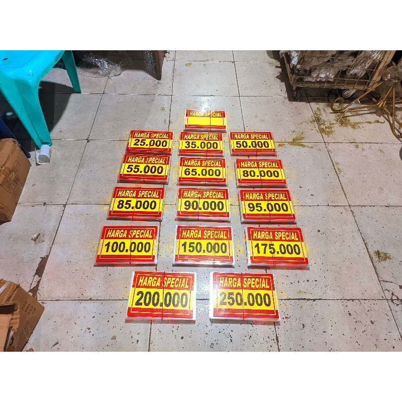 

Kertas bandrol harga bolak balik laminating anti air / kertas bandrol harga