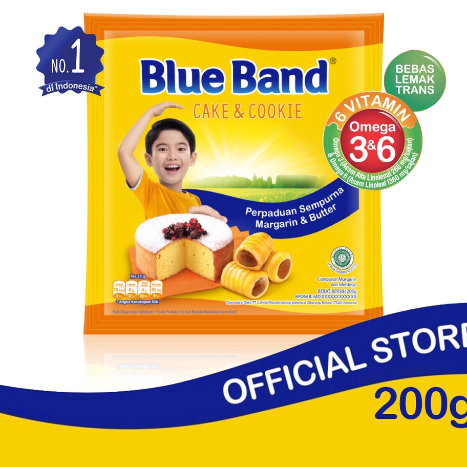 

QJHL6425 ORIGINAL Blue Band Cake Cookies Margarin Bahan Kue 2 gr
