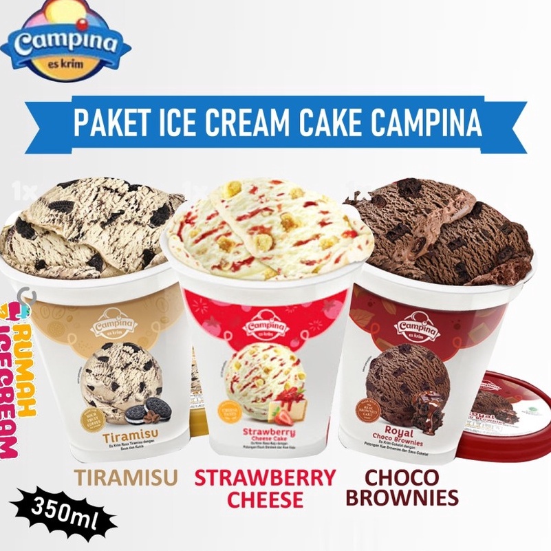

RYBR642 Free Ongkir Paket Ice Cream Cake Campina 3pcs