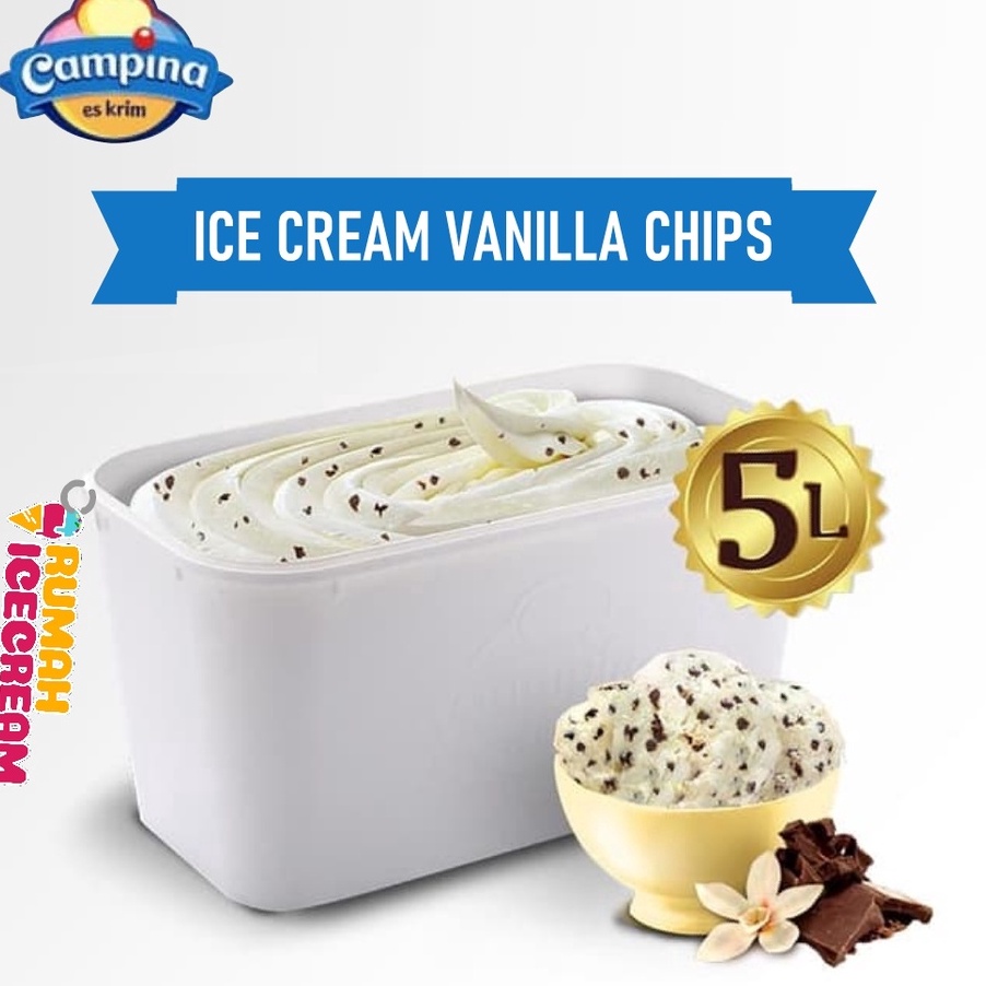 

FBMC9112 TERBARU Es Krim Campina Vanilla Chips 5 L