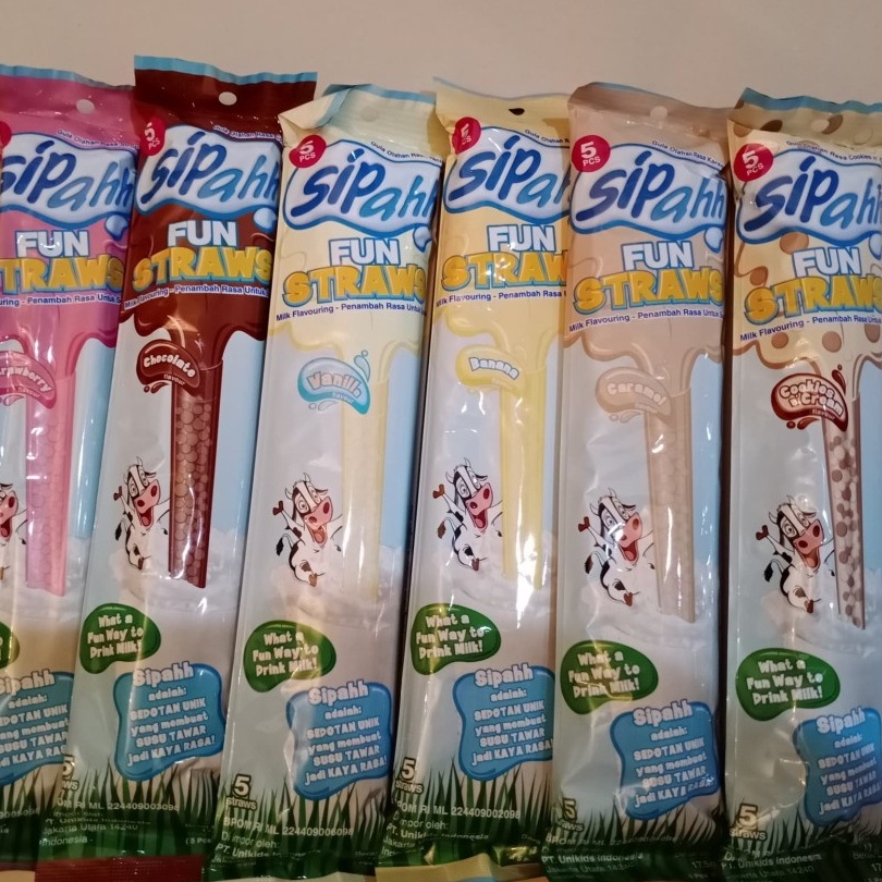 

HZYC6914 TERBARU Sedotan Sipahh Fun Straws Sedotan Rasa isi 5