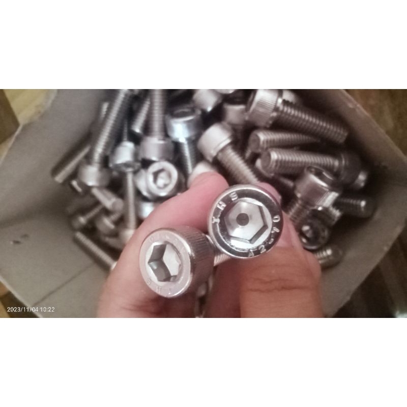 Baut L 10x60 m10x60 1,25 Drat halus stainless steel 304