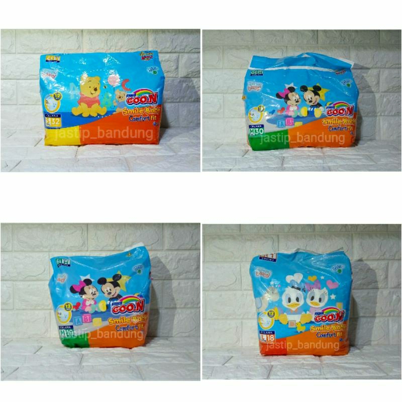 Goo.N Smile Baby Comfort Fit Size S 32 Pcs / Goon Smile Baby Size M / Goon Smile Baby Size L / Popok