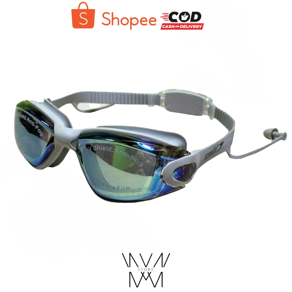 Speedo Kacamata renang anak dan dewasa speedo Original LX866 - Abu Abu