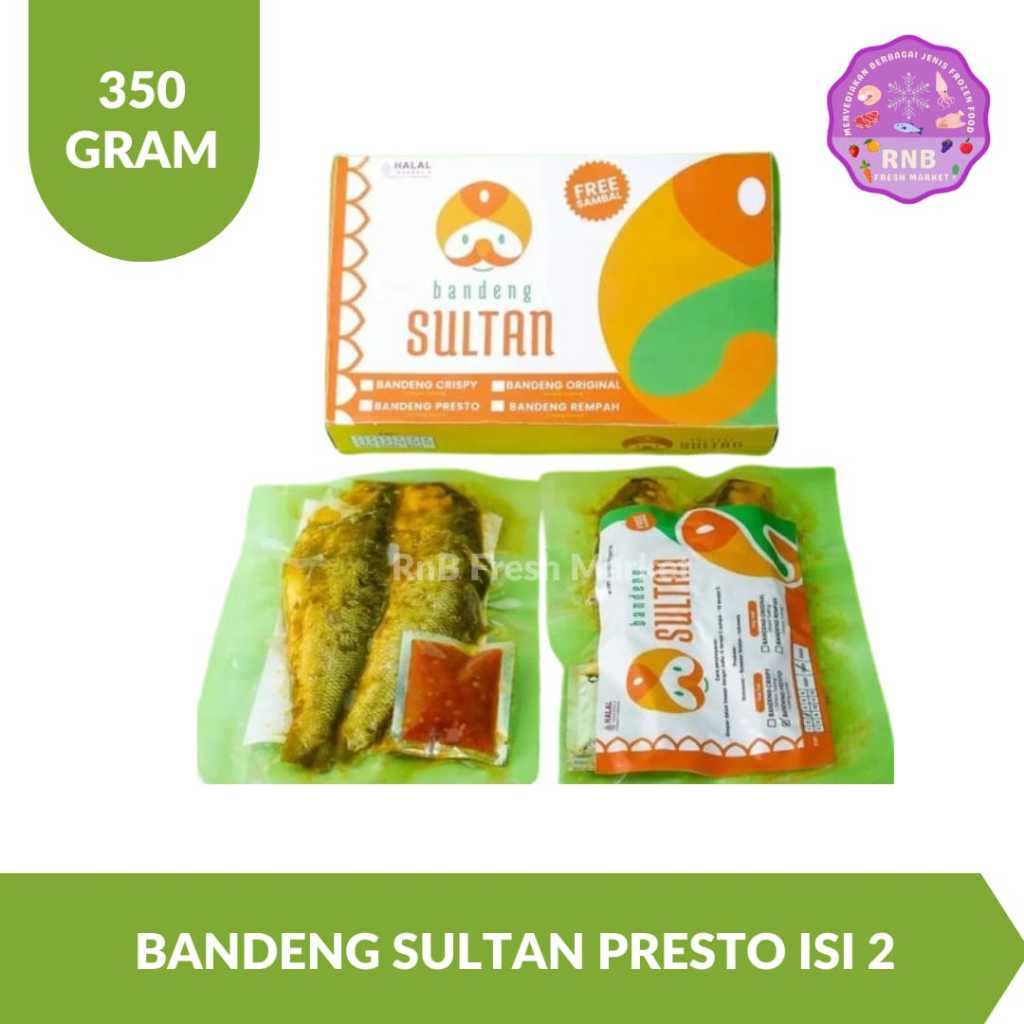 

Bandeng Sultan Presto Isi 2 Ekor Netto 350 Gram