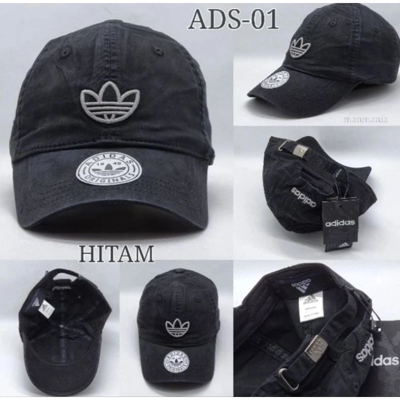 TOPI  IMPORT LOGO ADIDAS PRIA WANITA KATUN 100%ORIGINAL