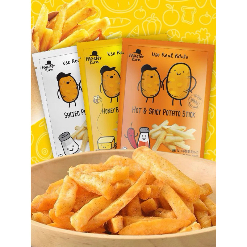 

Master Kim Potato Stick 70gr Snack Keripik Kentang