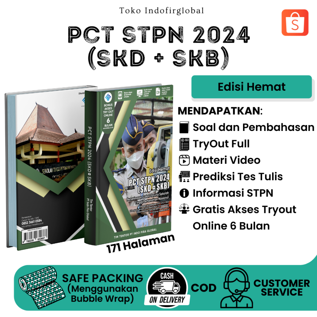 Buku Terbaru PCT STPN 2024 [SKD + SKB] (Edisi Hemat + Gratis Akses E-Learning) Sesuai Dengan Kisi" T