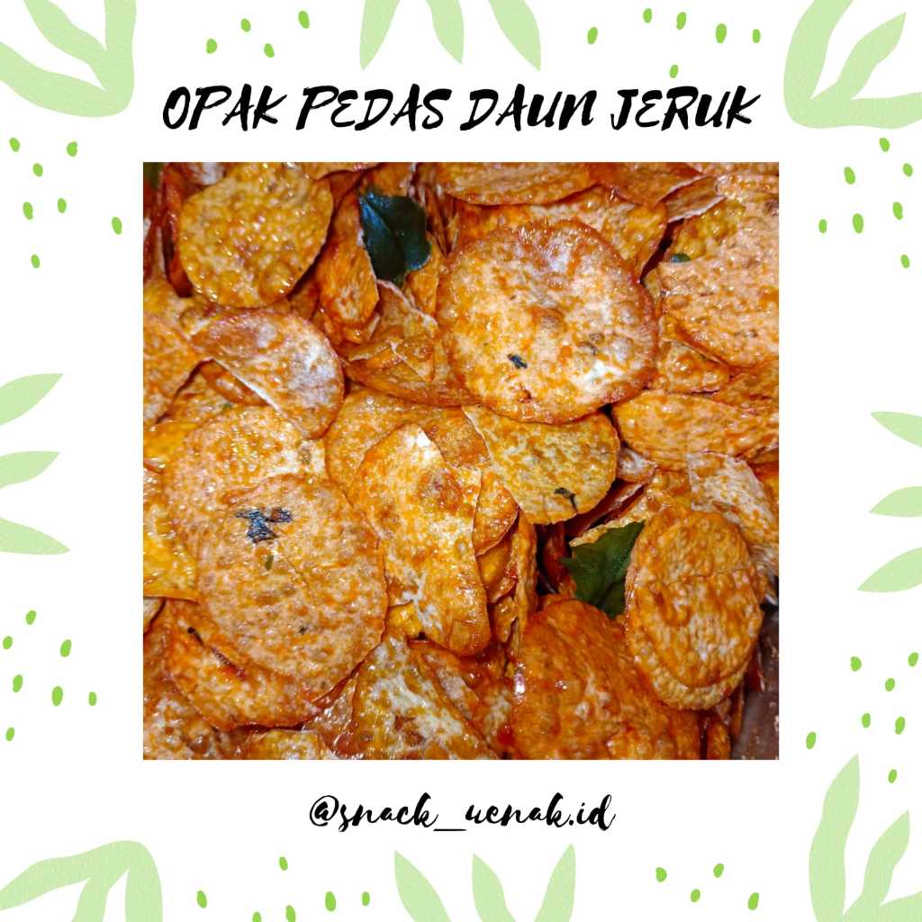 

SNACK KILOAN OPAK PEDAS DAUN JERUK 500 GRAM I CEMILAN MURAH MAKASSAR