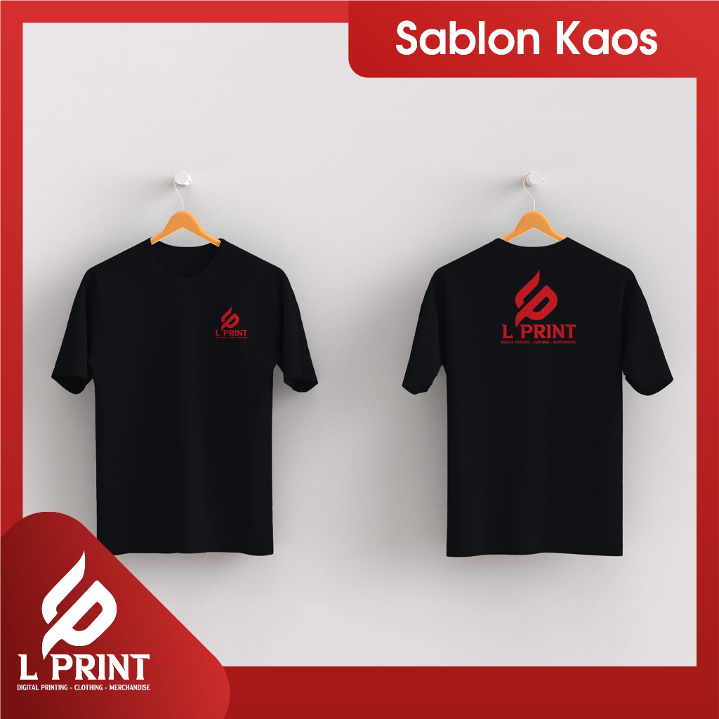 Kaos Custom / Kaos Sablon Rubber / Sablon Plastisol / Sablon DTF / Kaos Katun