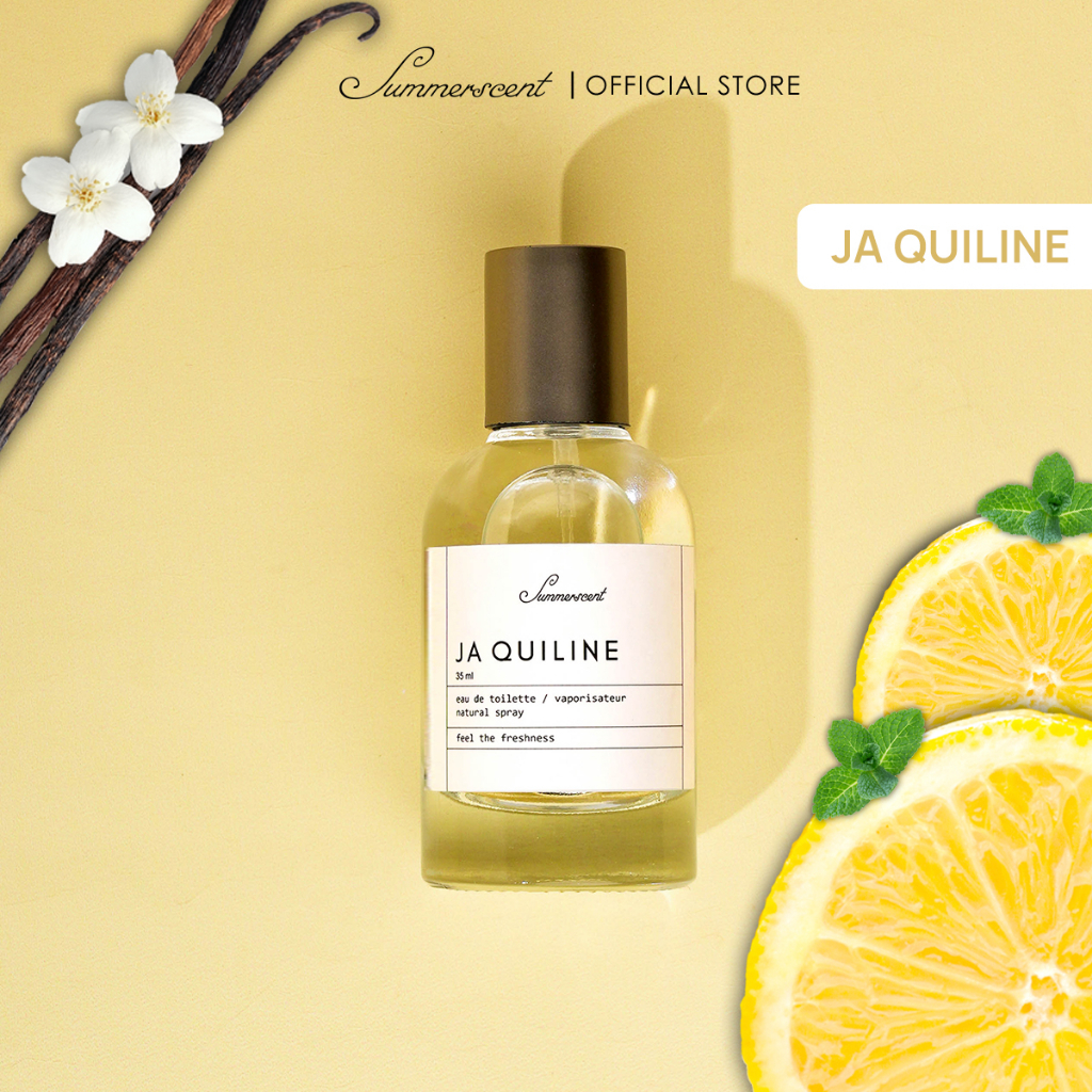 Parfum Summerscent JA QUILINE Natural BPOM 35ml Perfume EDT Farfum Fashion Badan Tubuh Unisex Pria L