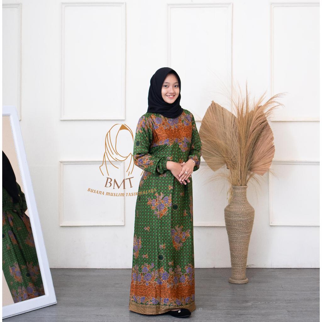 Gamis Muslimat NU Seragam Muslimat Wanita NU Bahan Semi Sutra