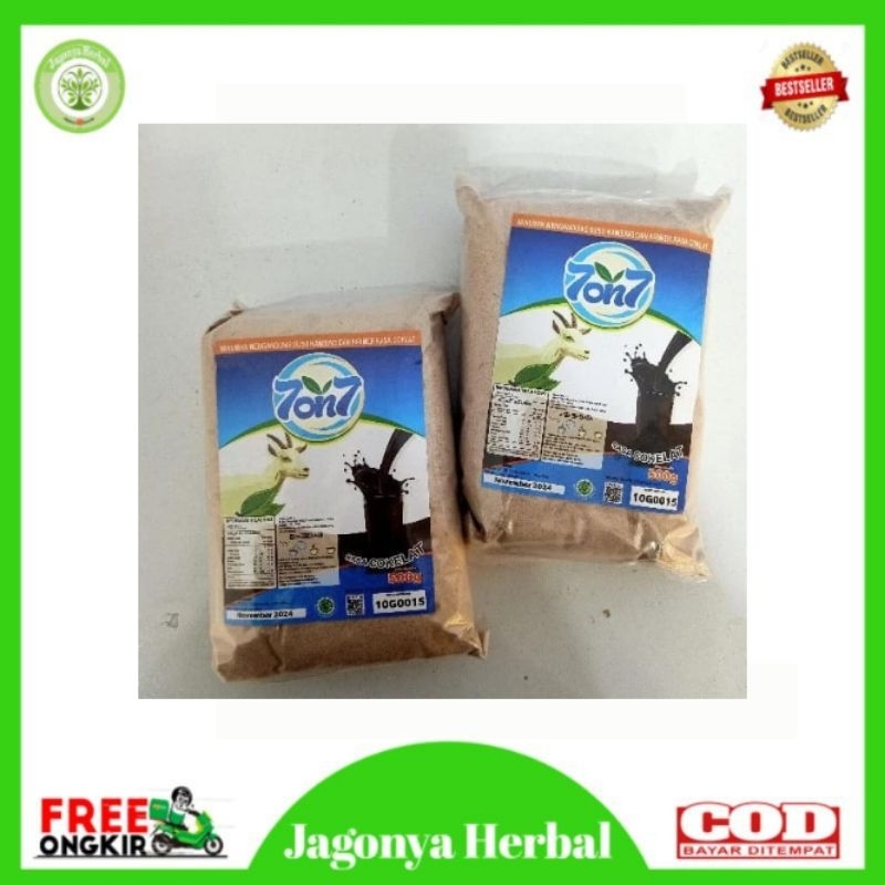 

SUSU KAMBING ETAWA BUBUK 7on7 KEMASAN 500 GR - RASA COKELAT