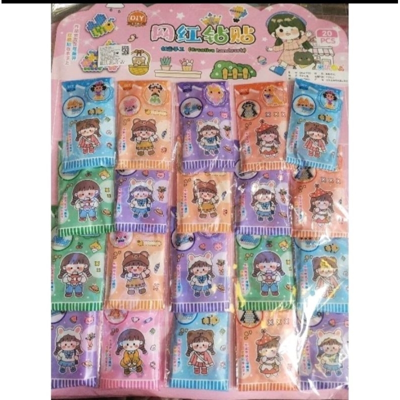 

Stiker Manik Pen Setiker 1.lembar isi.20.pcs