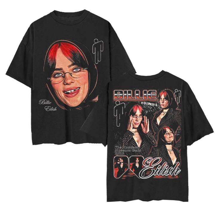 Kaos Billie Eilish Big Head Premium Oversize Shirt