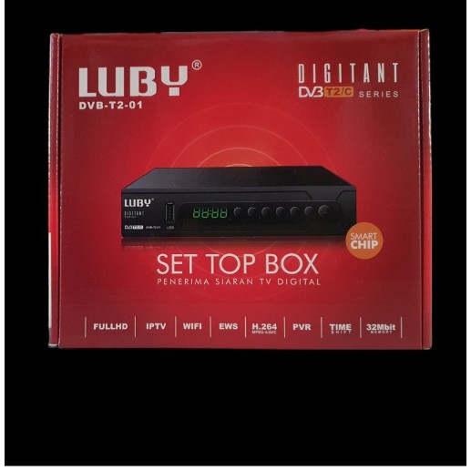 SET TOP BOX STB Set TV Siaran DIGITAL Boster Antena  LUBY Lubi