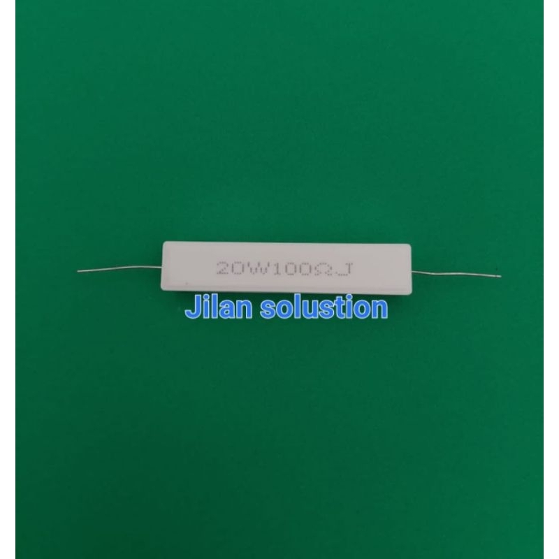 Resistor Kapur 20 Watt 2,2 Ohm ukuran 1-300Ohm-15ohm