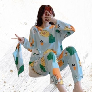 { MyReseller } Baju Tidur Girl Remaja Dewasa Motif Cartoon Terbaru Import Edition Musim Dingin