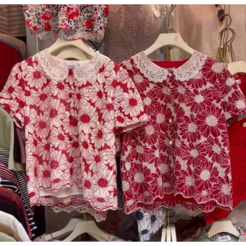 BUY ME/ATASAN BANGKOK/ATASAN LENGAN PENDEK BANGKOK/ATASAN MERAH