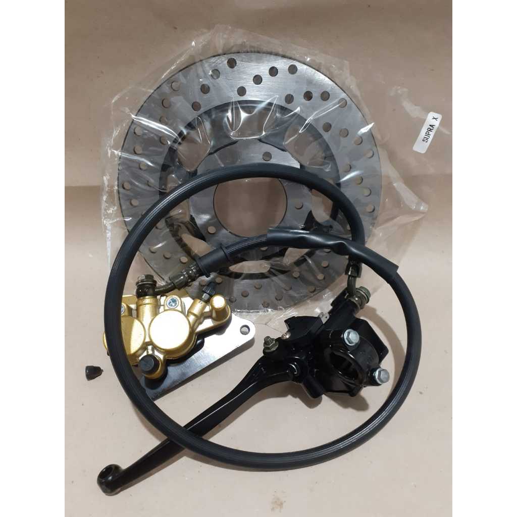 CAKRAM ASSY SUPRA X LAMA 5 LOBANG SUPRA FIT LAMA DEPAN REM DISK ASSY SET KALIPER PIRINGAN KOMPLIT