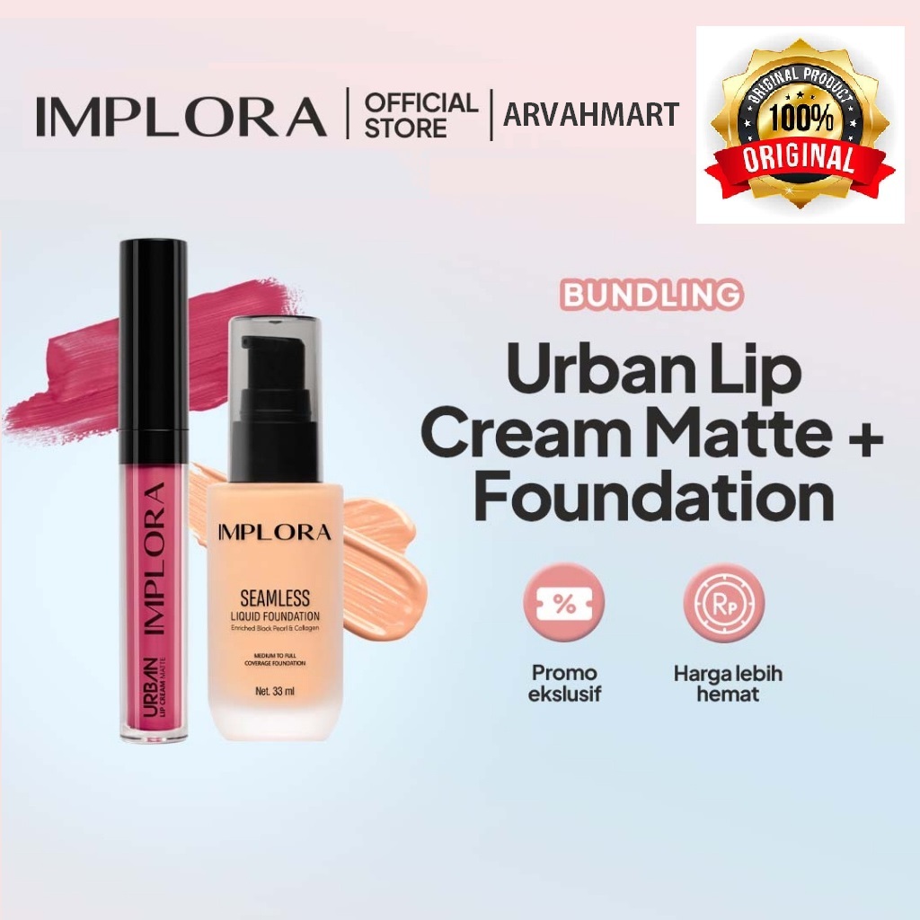 Arvahmart - ORIGINAL Implora Promo Lip Cream Matte + Foundation