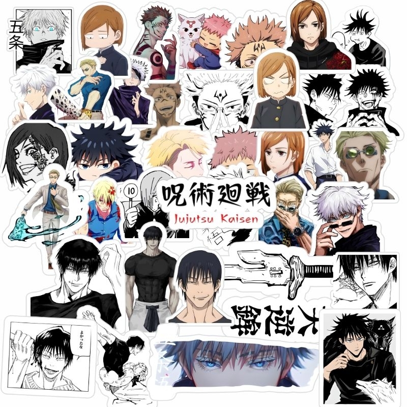 

STIKER ANIME JUJUTSU KAISEN isi 31 s/d 41 pcs