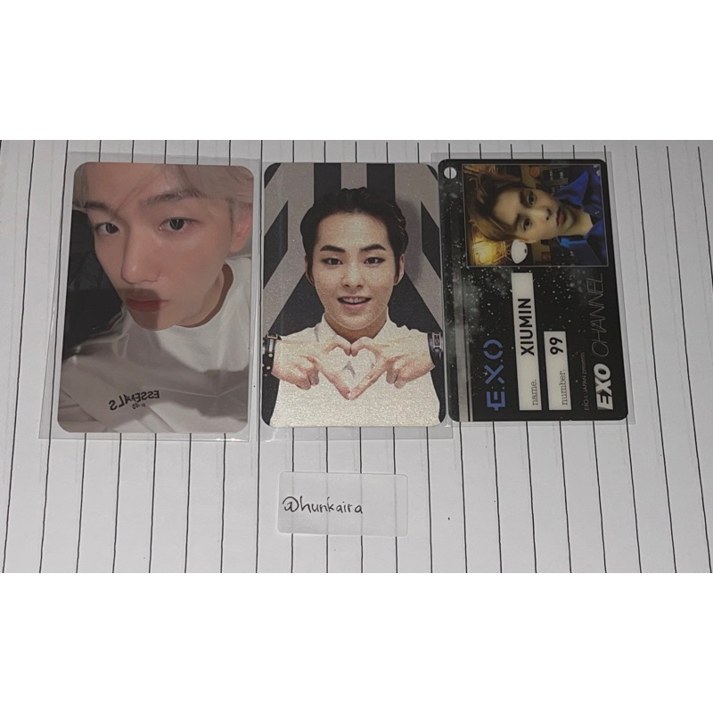 PHOTOCARD KIHNO OBSESSION BAEKHYUN KAI TICKET DECO EXO DFTF JAPAN CHANYEOL DVD REGULER