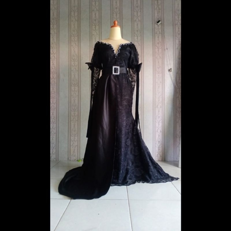 Dress duyung brokat / gaun singer penyanyi / baju pesta mermaid