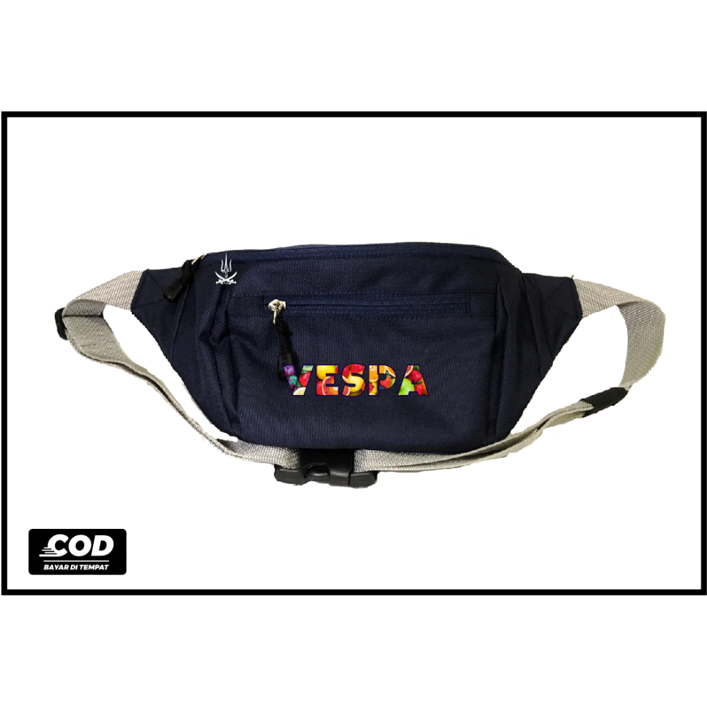 Tas Selempang Waistbag Vespa indonesia Custom Kualitas Distro Termurah