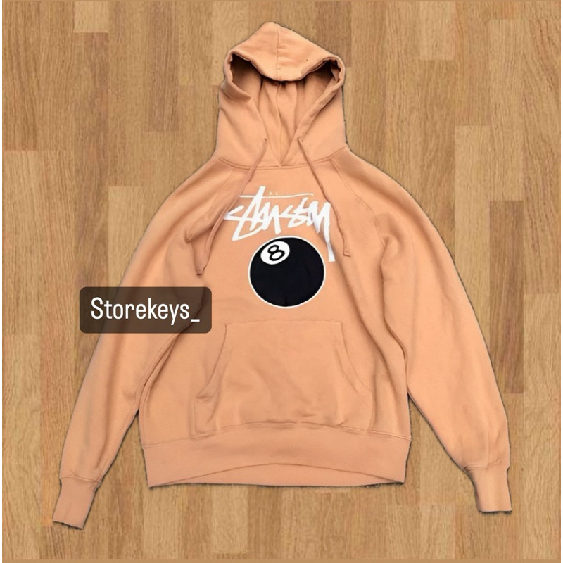 (FREE PAPPER BAG) HOODIE STUSSY CREAM HOODIE STUSSY BALL 8 HOODIE STUSSY BILLIARD