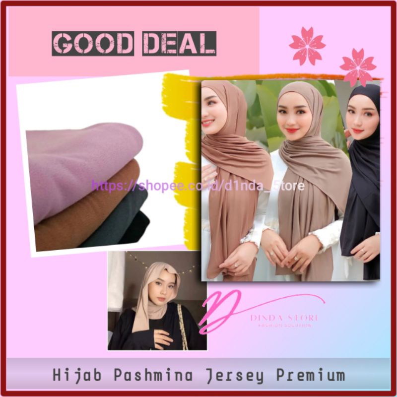 Jilbab Pashmina Kerudung Segiempat Hijab Meleyot Motif Polos Jersey Shawl Stretch Flowly Fashion Mus
