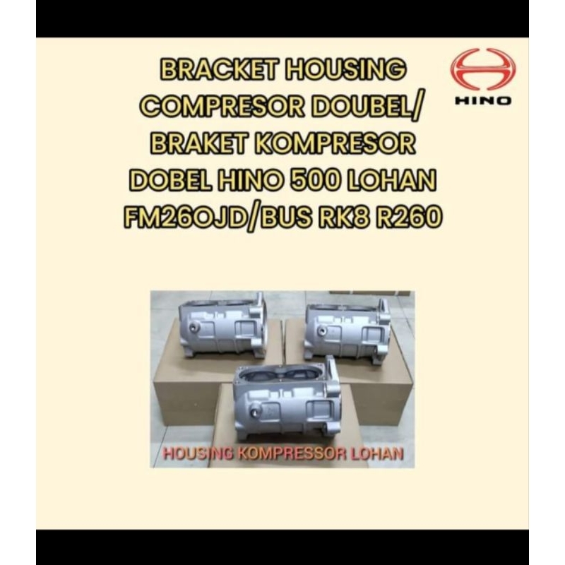 Blok kompresor/housing kompresor double hino 500 fm 260 jd G