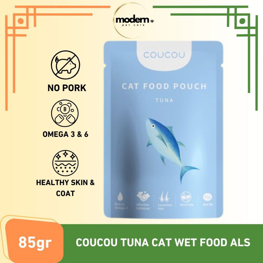 COUCOU Tuna Cat Wet Food Pouch All Life Stages 85gr