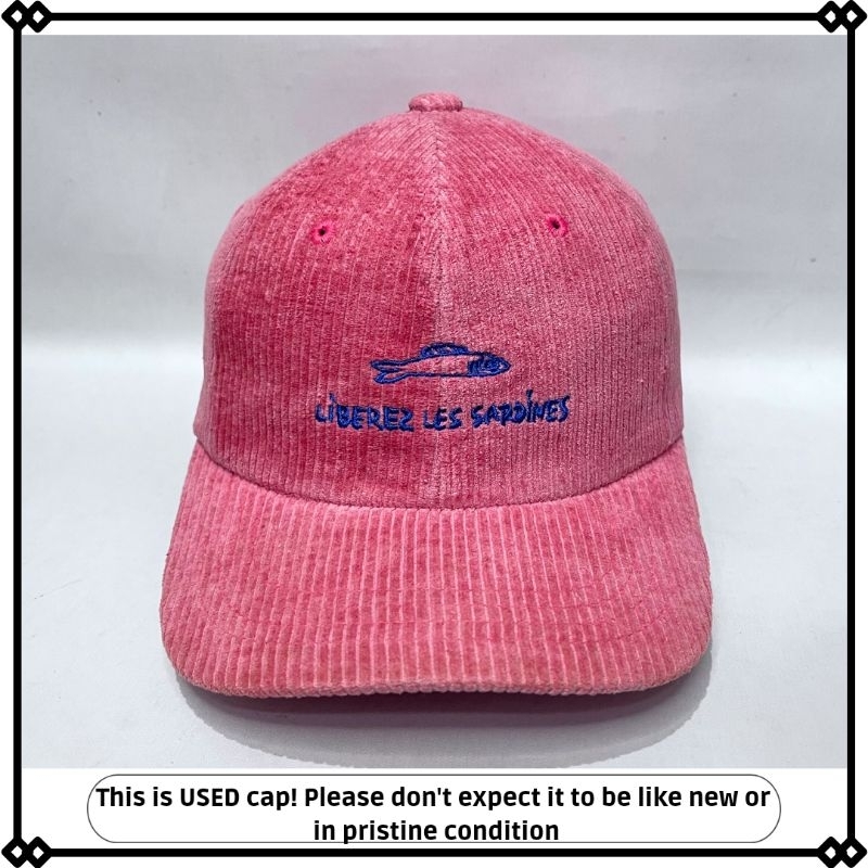 topi korduroy simple original preloved setelan Millitage