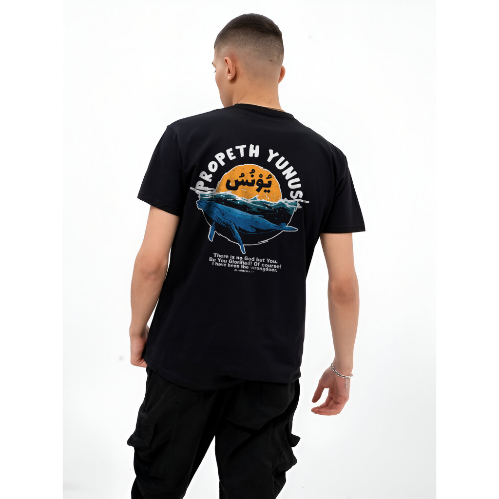 Kaos Dakwah Islami Nabi Musa DanYunus Katun Combed 30s