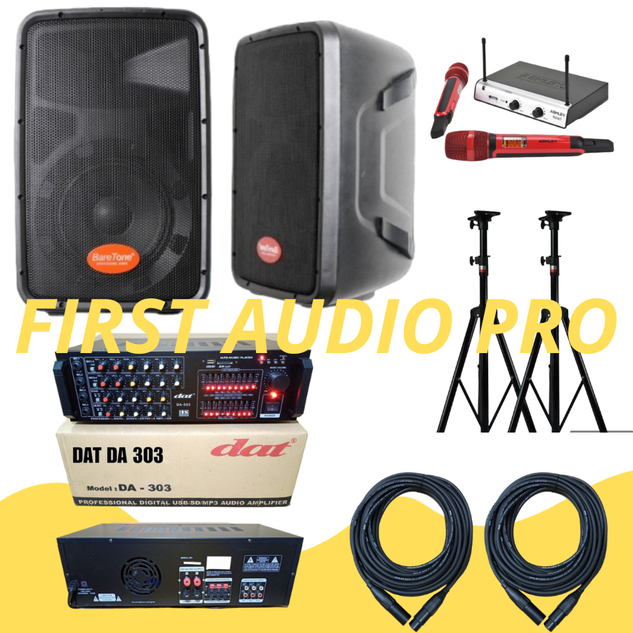 Paket karaoke Baretone Max8hw +  Amplifier DAT 303