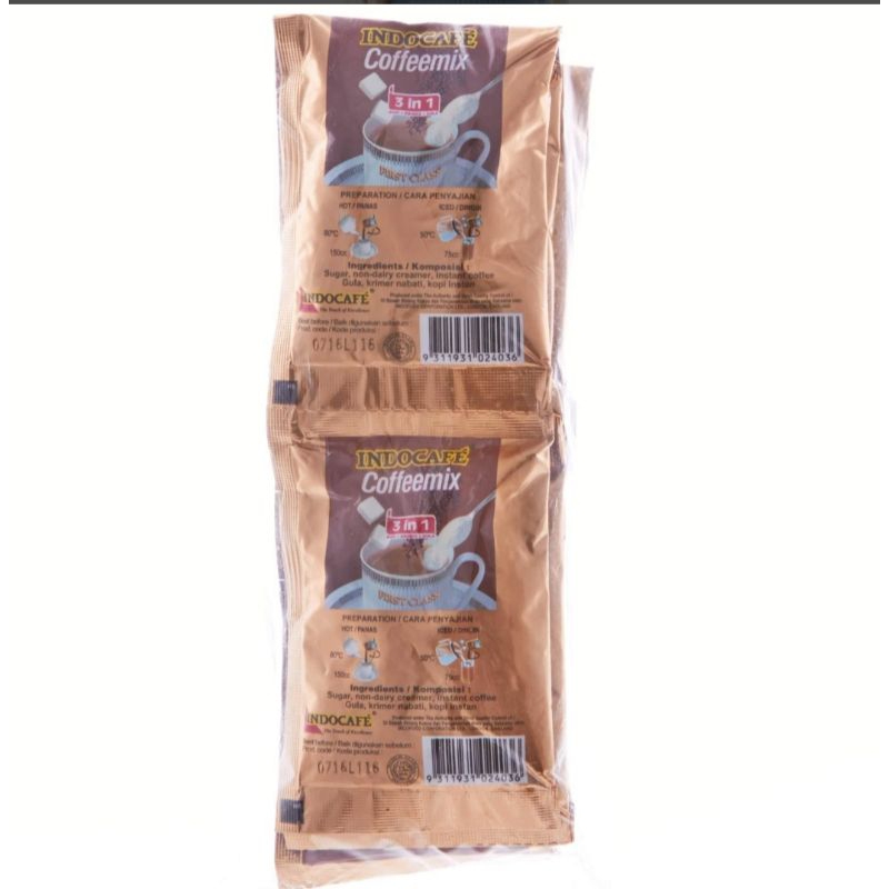 

INDOCAFE CoffeeMix Sachet 3in1