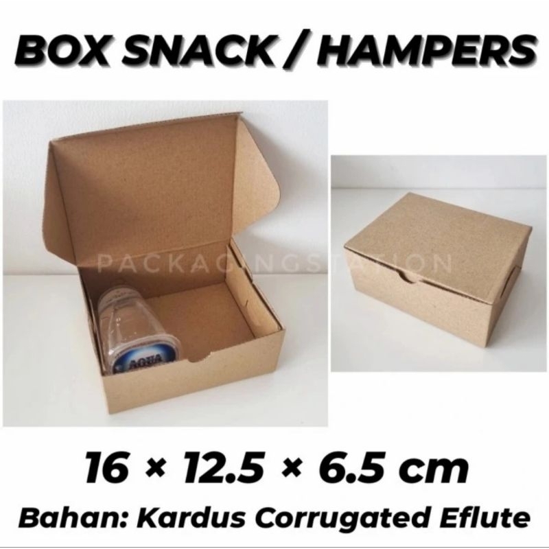 

Snack Box Size 16 × 12.5 / Kotak Kue / Kotak Roti / Kotak Bolu / Dus Kue / Dus Bolu