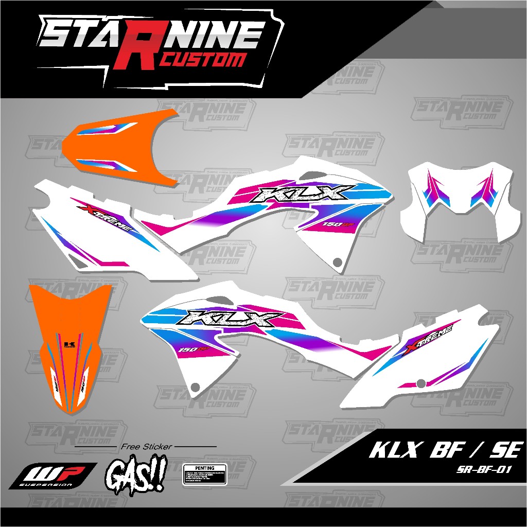 striping klx bf striping klx 150 gradasi sticker klx bf