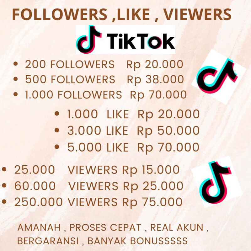 FOLLOWERS FYP TIKTOK LIKE VIEWERS