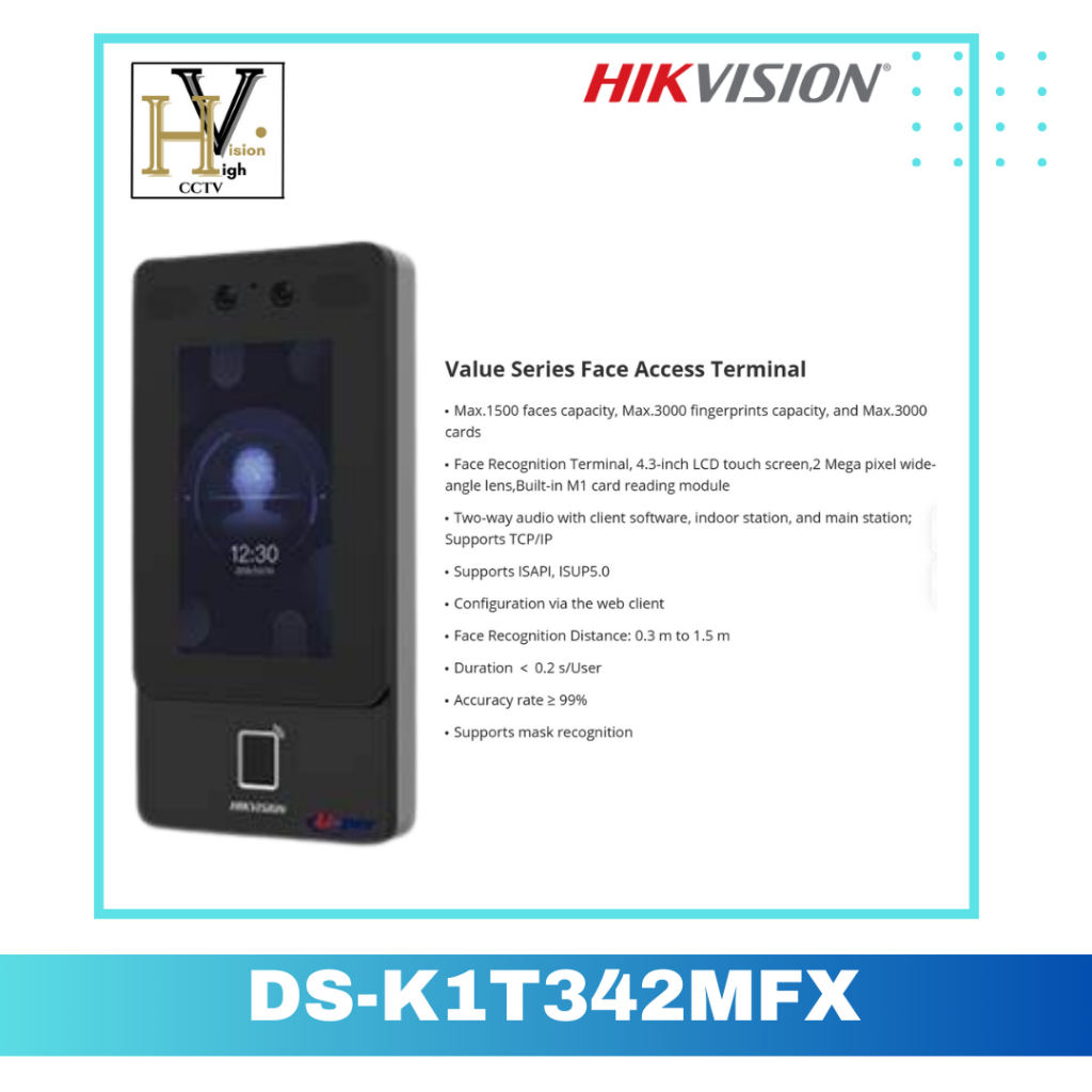 FINGERPRINT HIKVISION DS-K1T342MFX