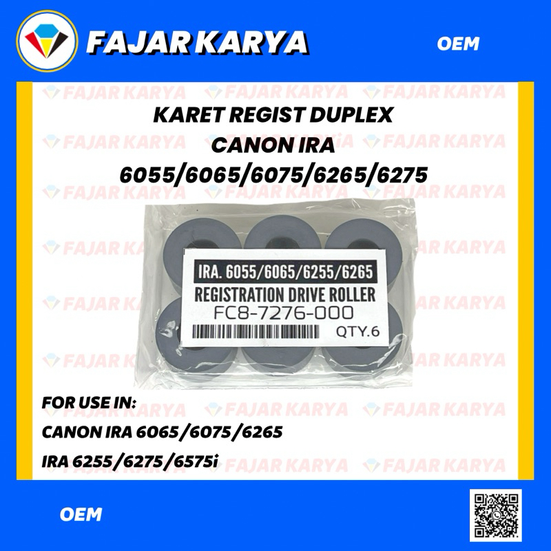 KARET REGIST ROLL DUPLEX MESIN CANON IRA 6075/6275