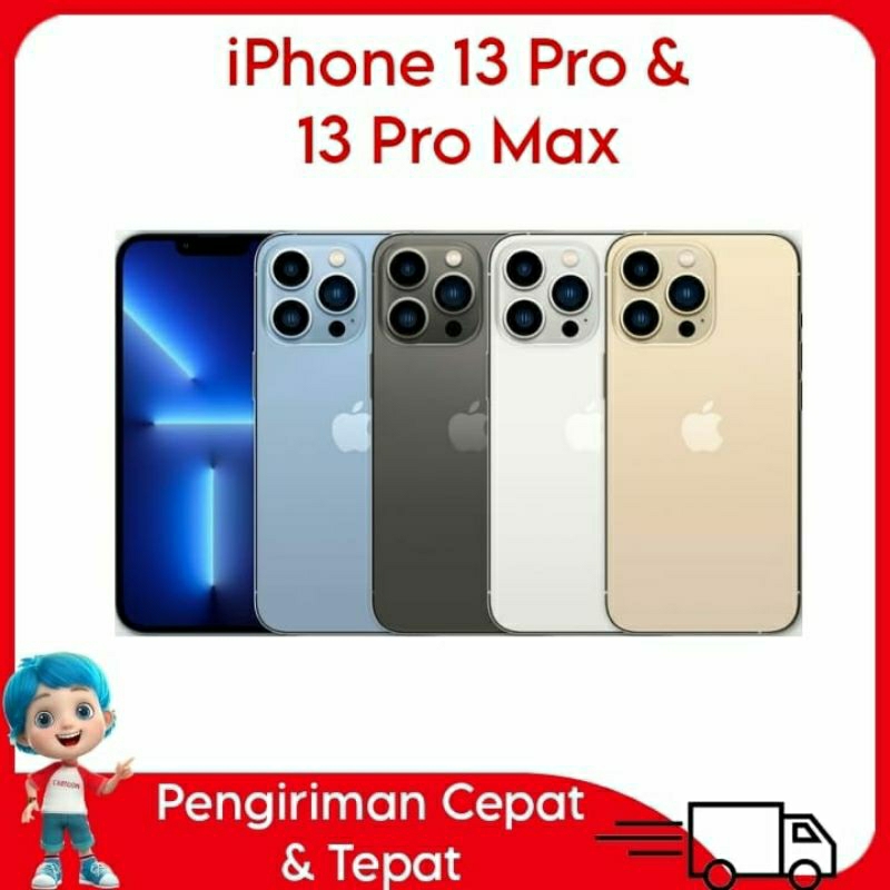 iPhone 13 Pro & 13 ProMax 512GB 256GB 128GB/Fullset Second Original 100% Mulus