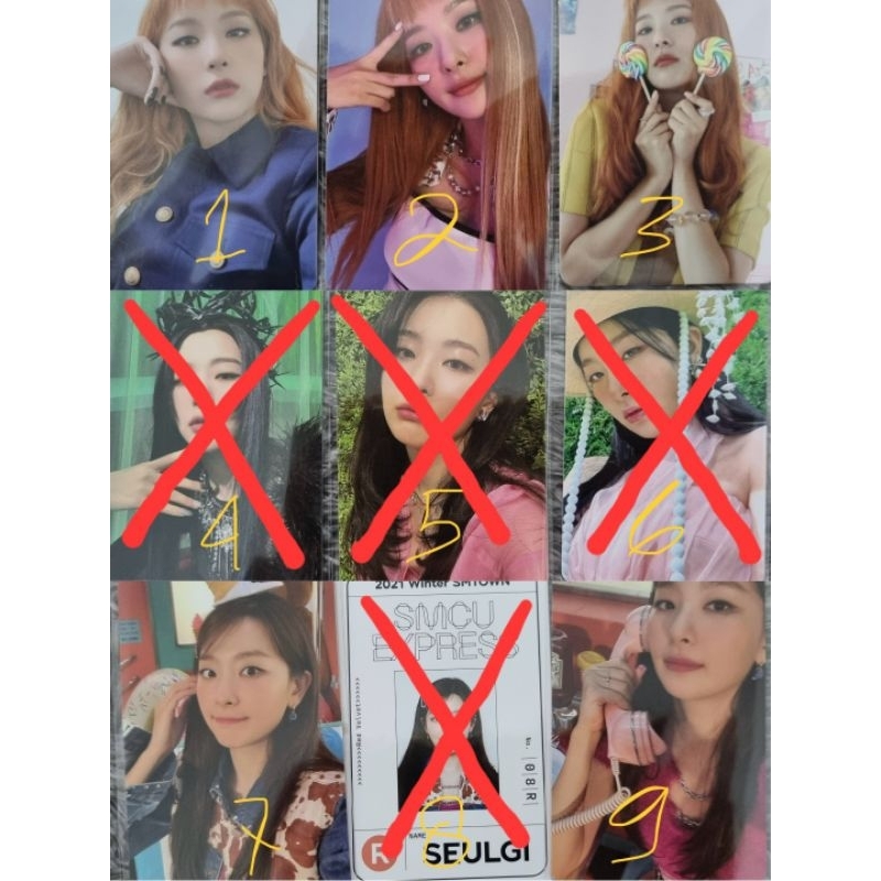 [ready] wts want to sell seulgi red velvet photocard queendom feel my rhythm smcu