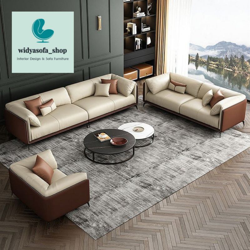 SOFA 321 MODEL TERBARU BAHAN KULIT OSCAR PREMIUM