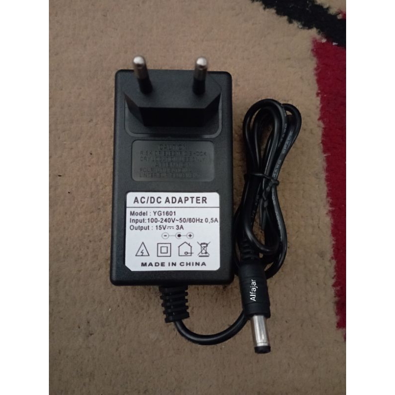 Adaptor Charger Speaker Dat 1505 DT 1505 15V 3A