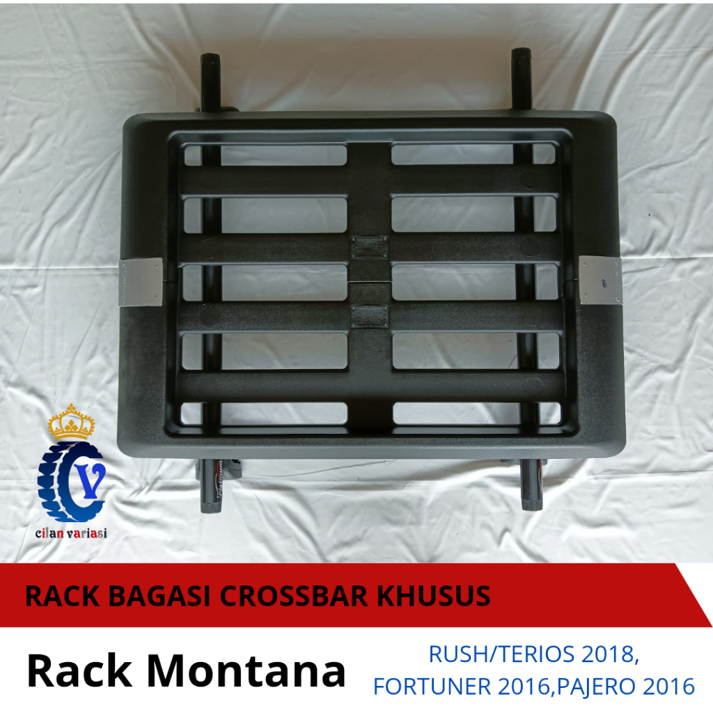 Cilan Variasi - Paket Rack Bagasi Atas Montana Kaki Rack Khusus Rush 2018/Pajero 2016/Fortuner 2016